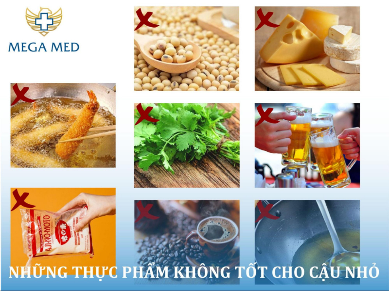 những thực phẩm không tốt cho cậu nhỏ